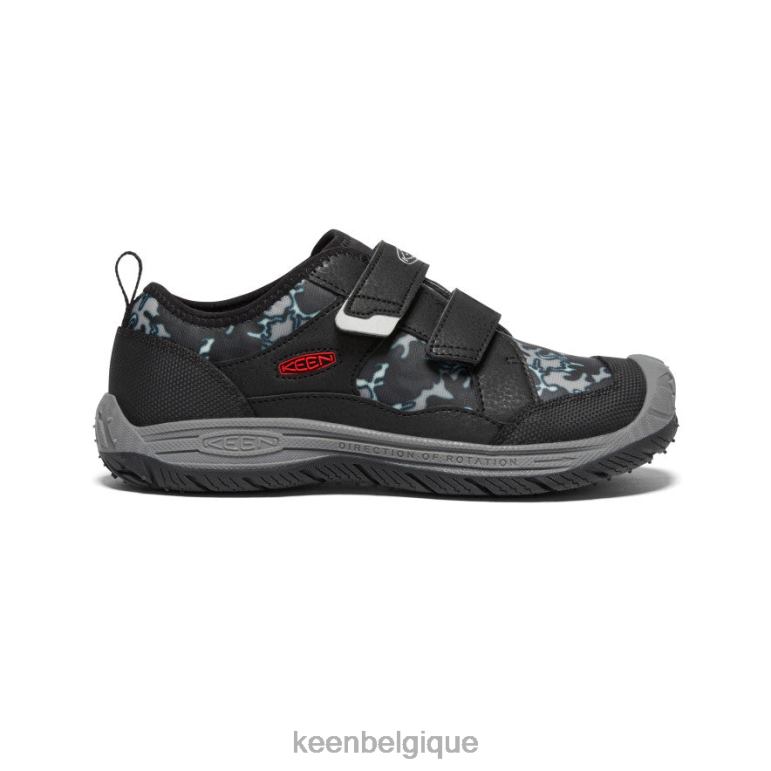 KEEN chien de vitesse Grands enfants noir/camouflage chaussure 80R62871