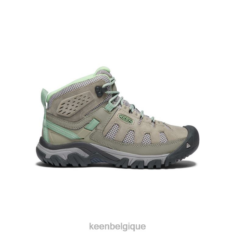 KEEN targhee évent milieu femmes fumo/vert calme chaussure 80R62586