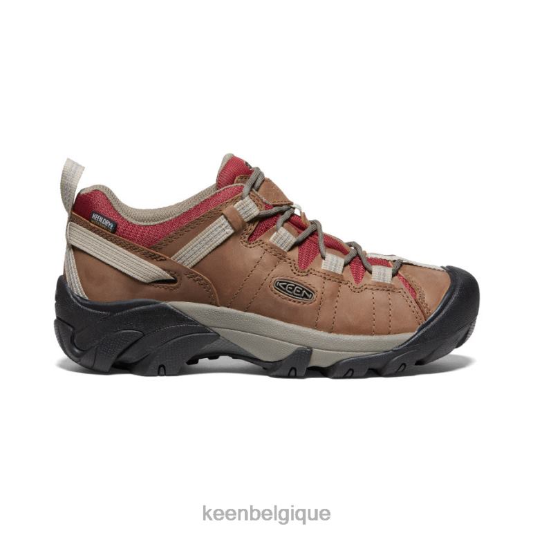 KEEN Targhee II étanche femmes safari/merlot chaussure 80R62543