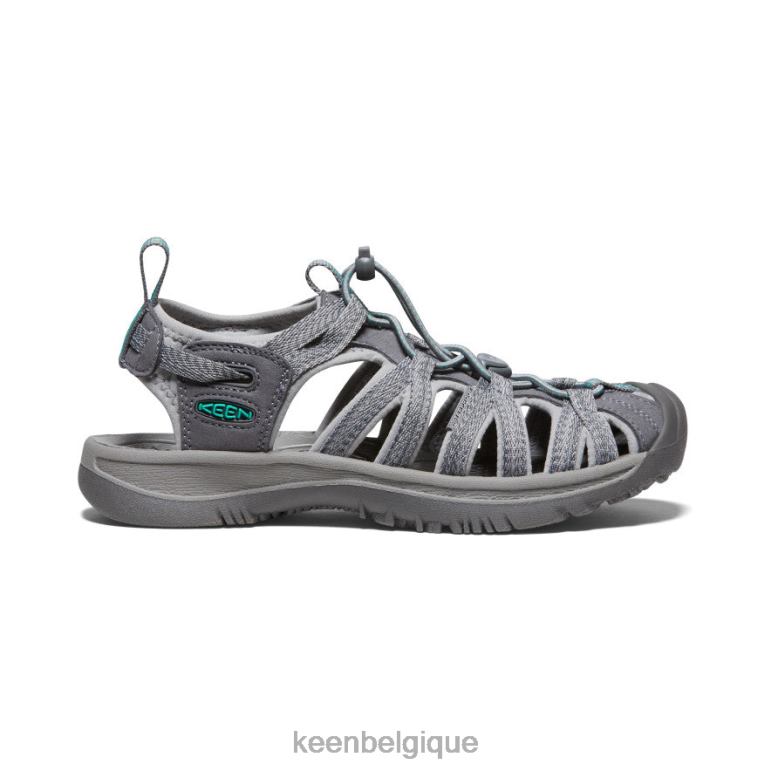 KEEN chuchoter femmes gris moyen/vert paon chaussure 80R62521