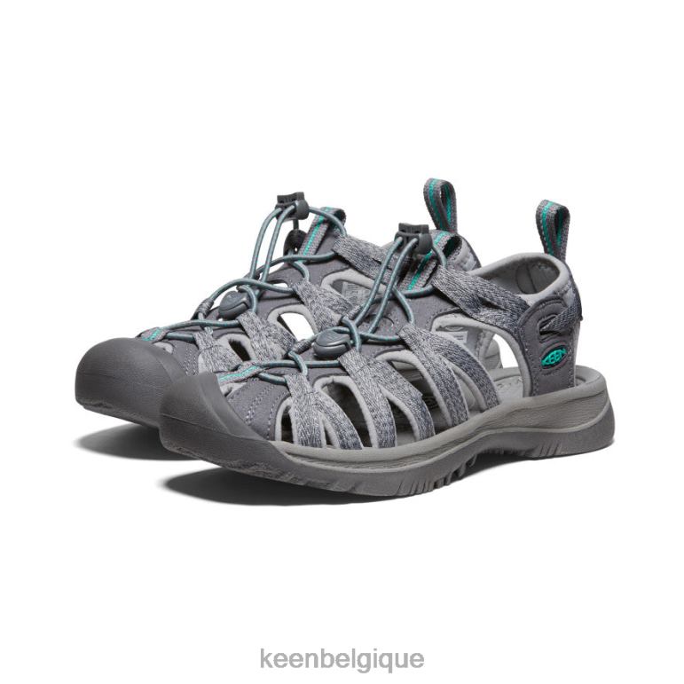 KEEN chuchoter femmes gris moyen/vert paon chaussure 80R62521