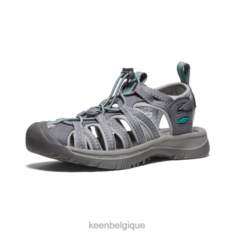 KEEN chuchoter femmes gris moyen/vert paon chaussure 80R62521