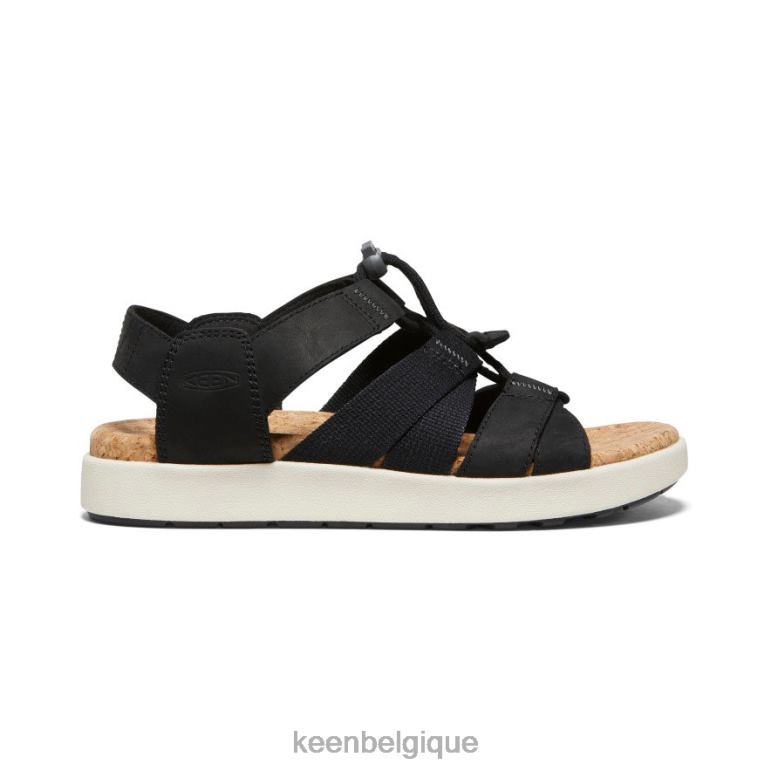 KEEN elle sandale à brides mixtes femmes noir/bouleau chaussure 80R62426