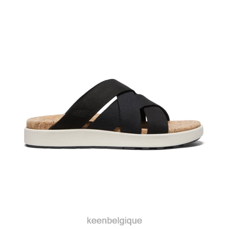 KEEN elle toboggan mixte femmes noir/bouleau chaussure 80R62430