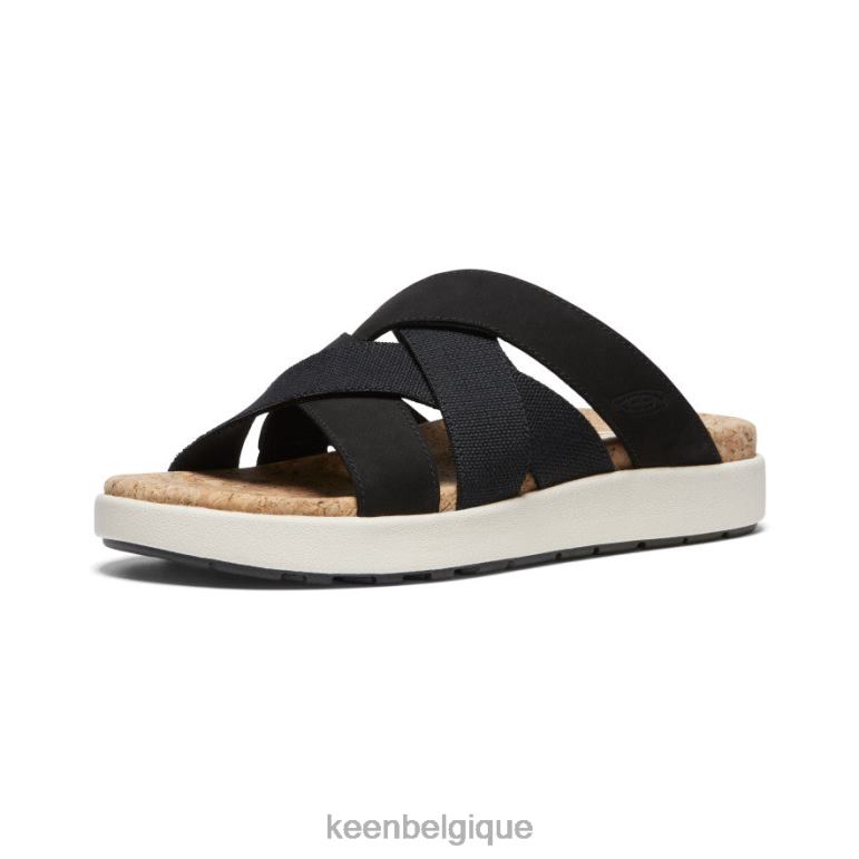 KEEN elle toboggan mixte femmes noir/bouleau chaussure 80R62430