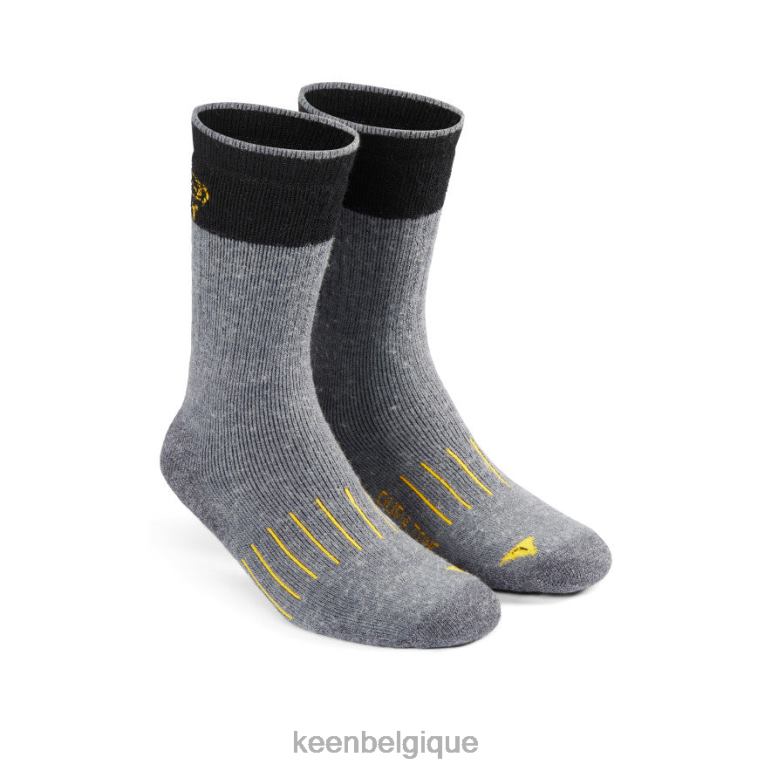 KEEN chaussettes mi-mollet double denier Pittsburg Hommes gris accessoires 80R62332