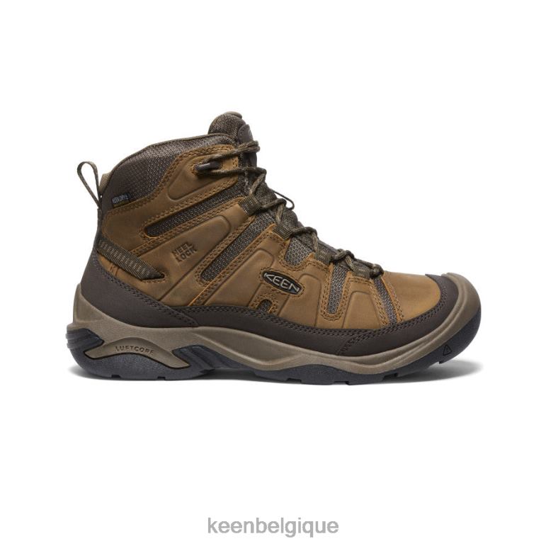 KEEN botte imperméable circadia Hommes bison/bringé chaussure 80R6271