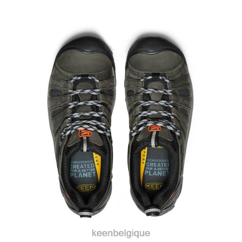 KEEN voyageur Hommes gris acier/écarlate ibis chaussure 80R6264