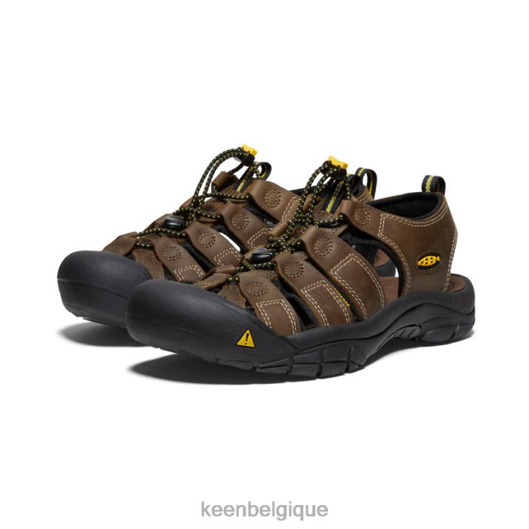 KEEN cuir newport Hommes bison chaussure 80R62132