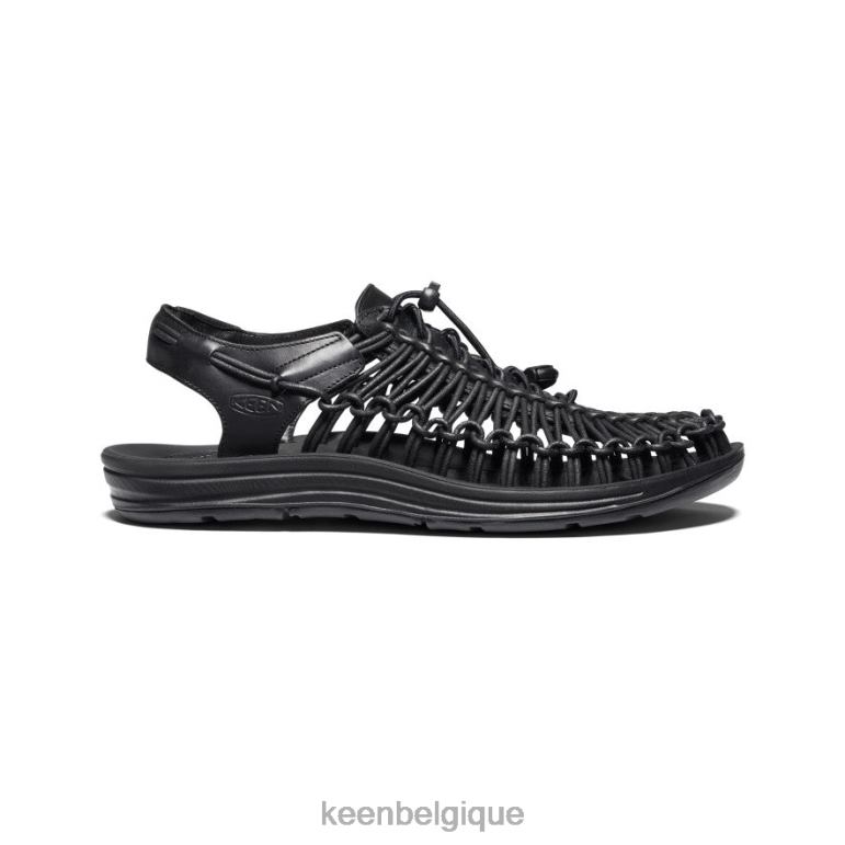 KEEN cuir premium unique Hommes noir chaussure 80R62384