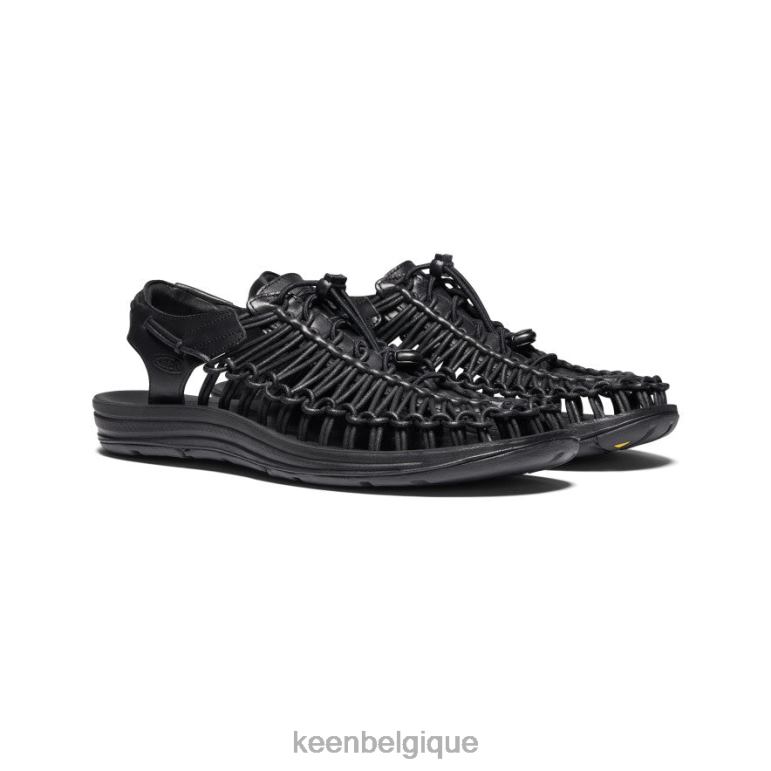 KEEN cuir premium unique Hommes noir chaussure 80R62384