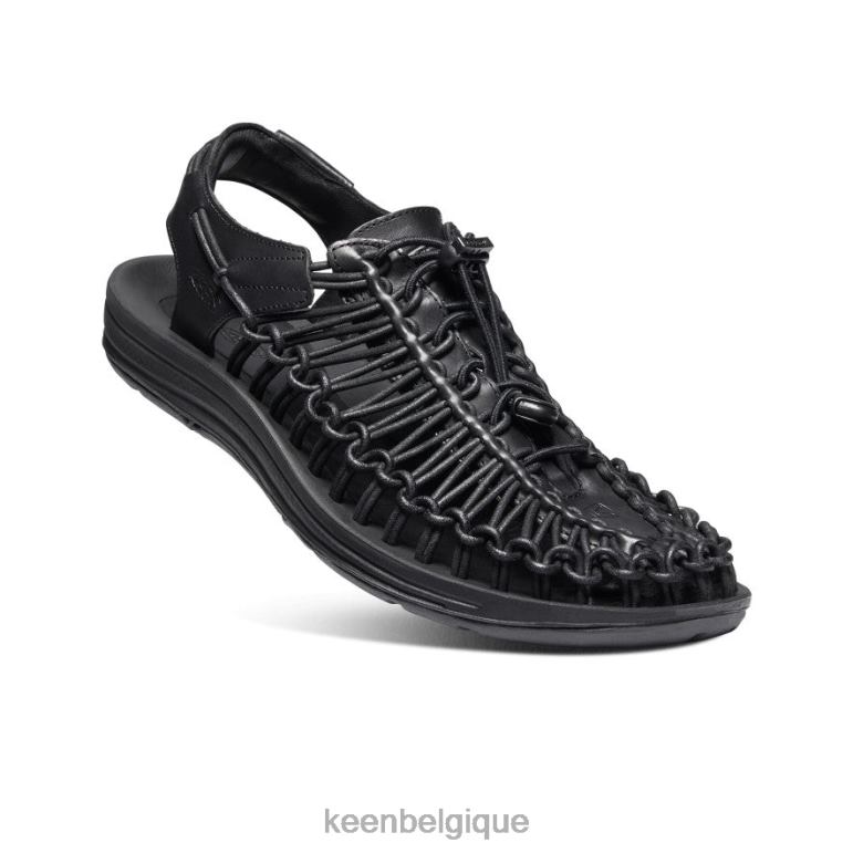 KEEN cuir premium unique Hommes noir chaussure 80R62384