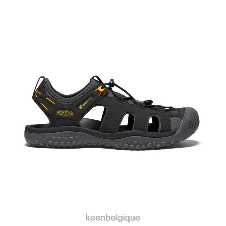 KEEN sandale solr Hommes or noir chaussure 80R62342