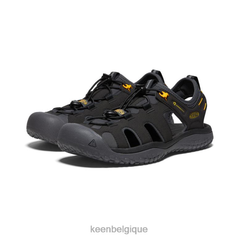 KEEN sandale solr Hommes or noir chaussure 80R62342