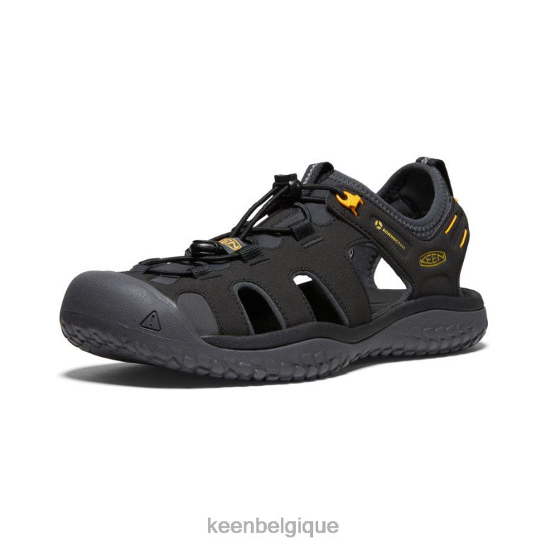 KEEN sandale solr Hommes or noir chaussure 80R62342