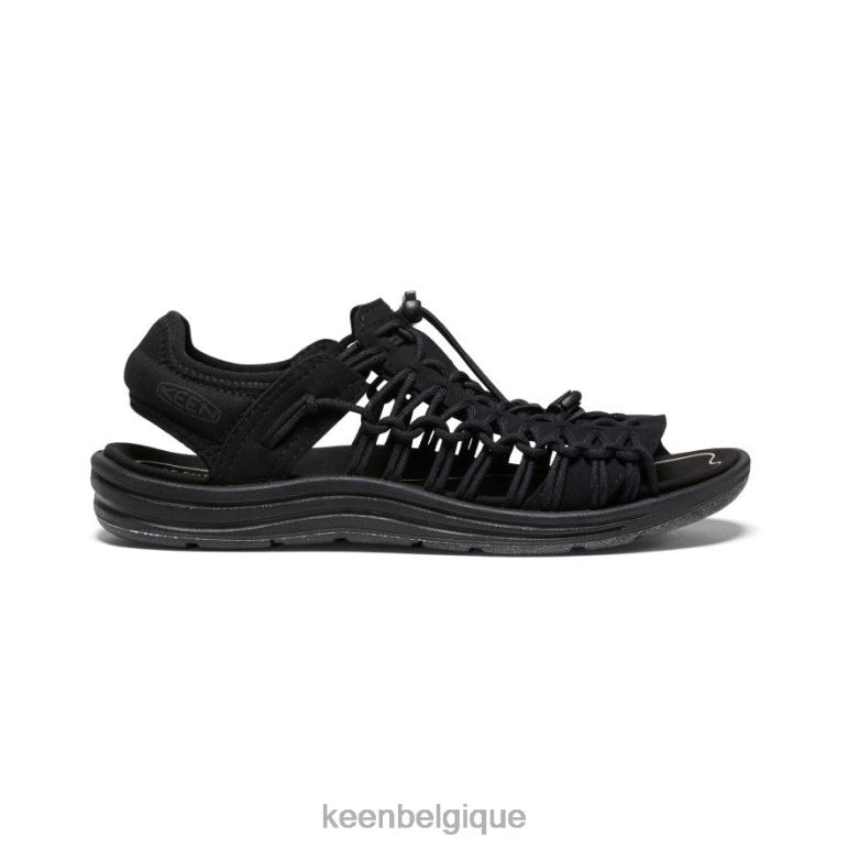 KEEN uneek ii bout ouvert Hommes noir chaussure 80R6218