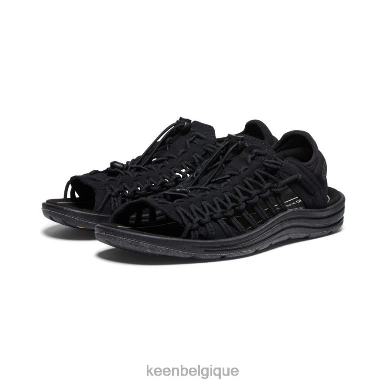 KEEN uneek ii bout ouvert Hommes noir chaussure 80R6218