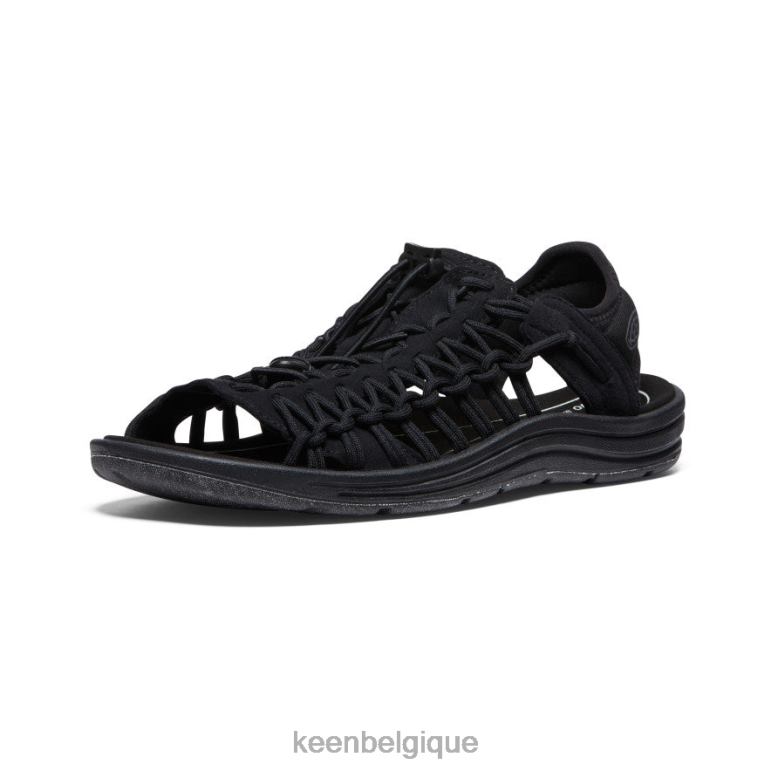 KEEN uneek ii bout ouvert Hommes noir chaussure 80R6218