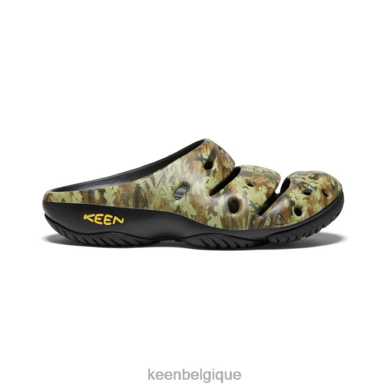 KEEN arts yogui Hommes vert camouflage chaussure 80R62211