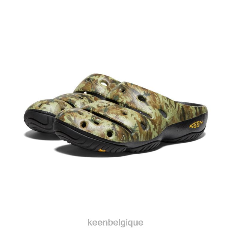 KEEN arts yogui Hommes vert camouflage chaussure 80R62211