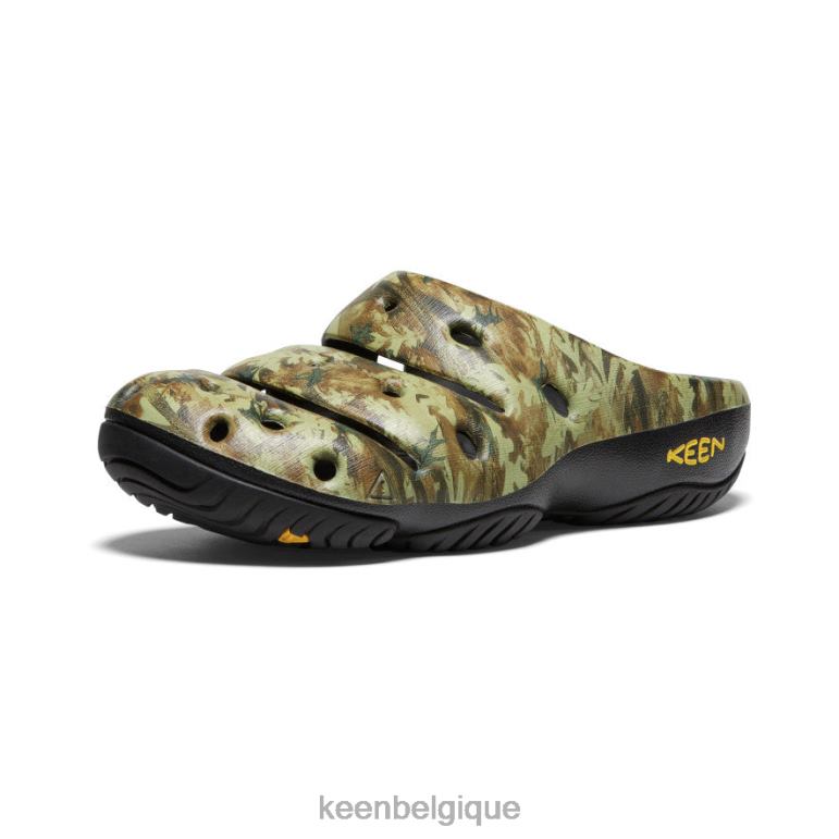 KEEN arts yogui Hommes vert camouflage chaussure 80R62211