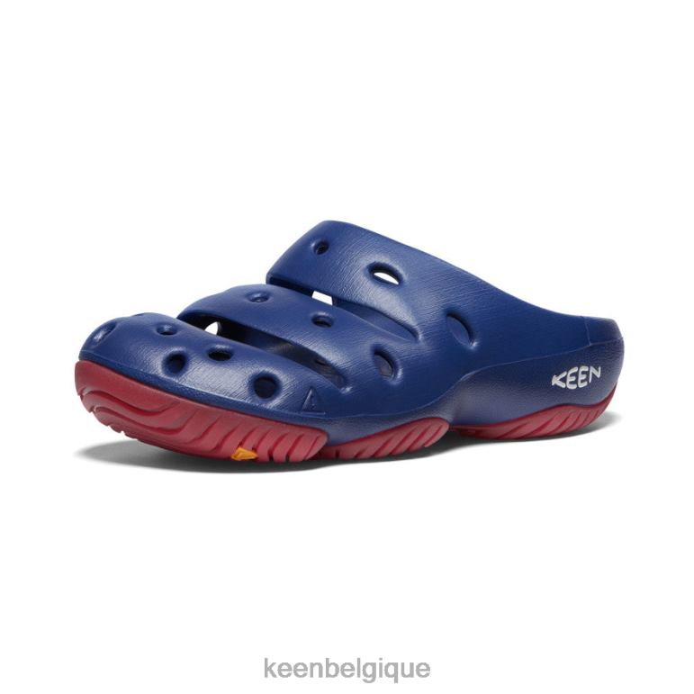 KEEN yogui Hommes profondeurs bleues/tapis rouge chaussure 80R62215