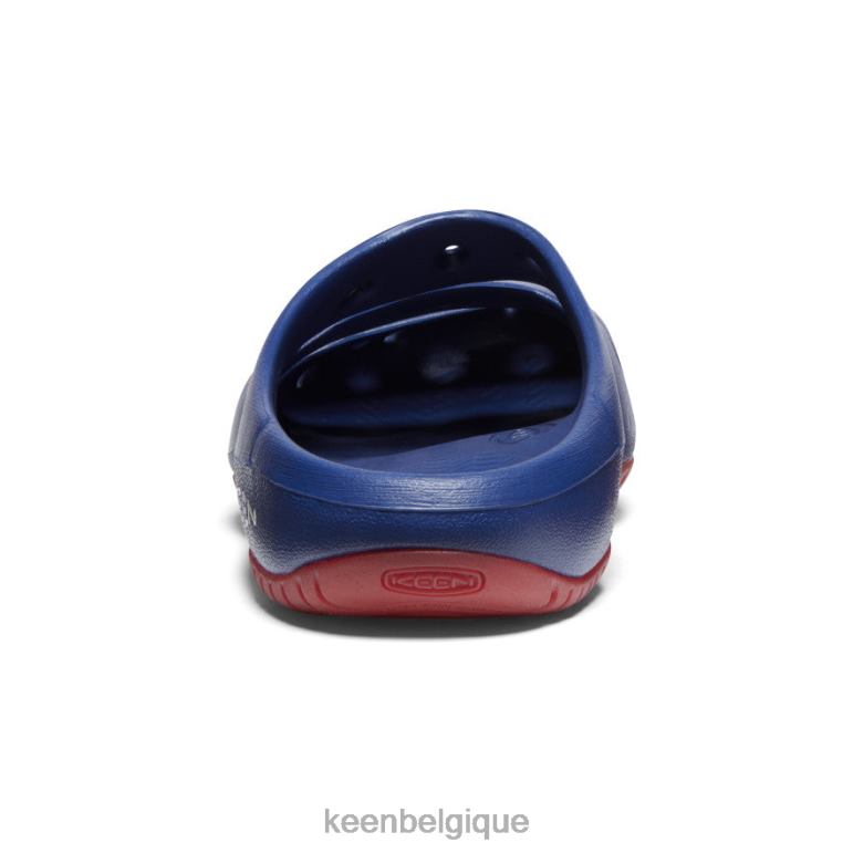 KEEN yogui Hommes profondeurs bleues/tapis rouge chaussure 80R62215