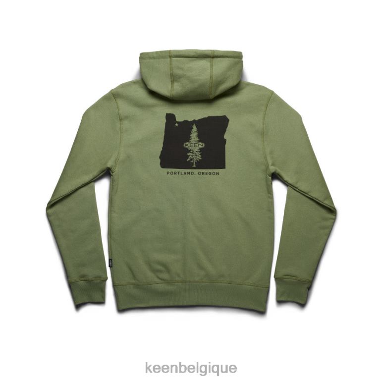 KEEN sweat à capuche Hommes olivine vêtements 80R62340