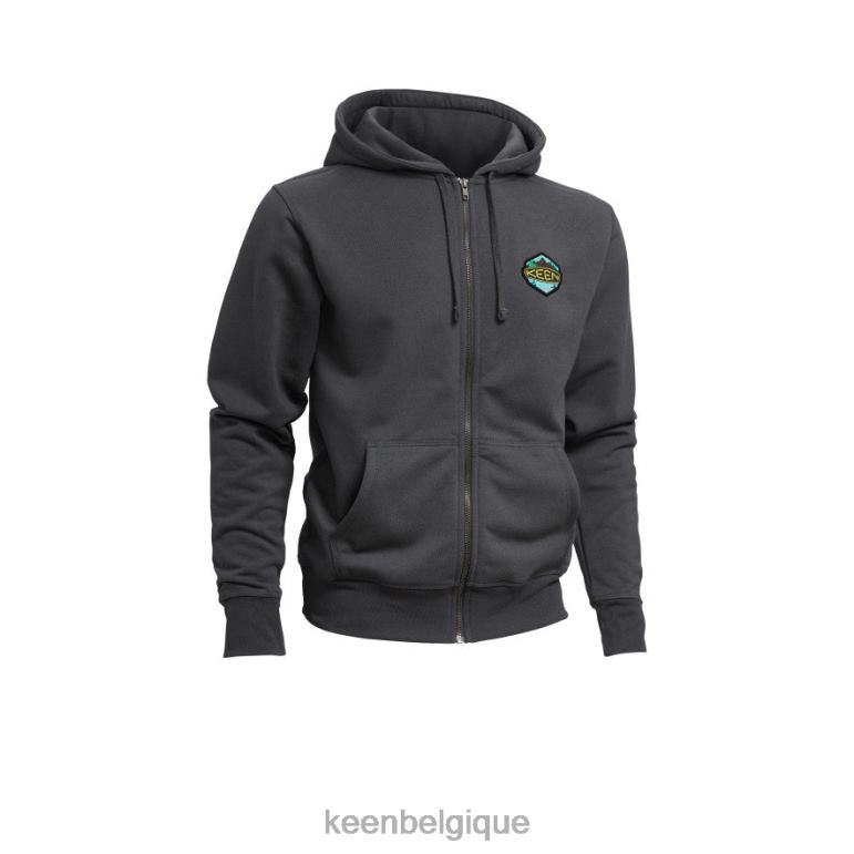 KEEN sweat à capuche avec insigne Hommes noir vêtements 80R62350